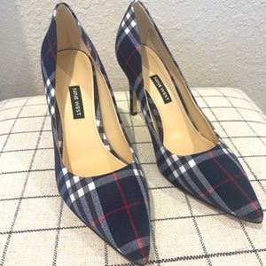 Nine West Tatiana Plaid Heel 8.5